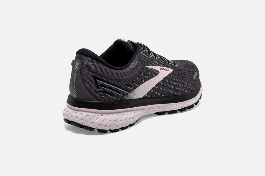 Brooks Ghost 13 Road Running Shoes Womens Black/Pink 267385-MVT